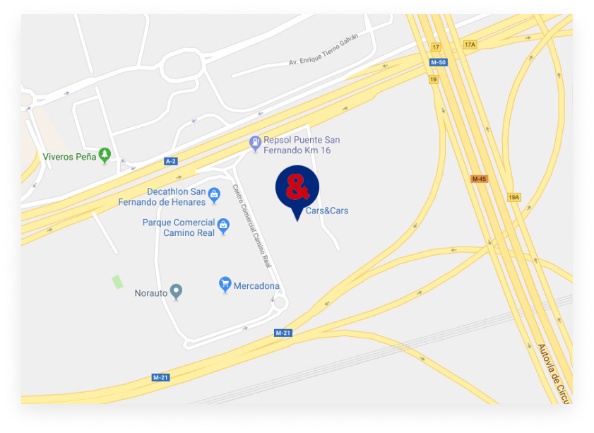 Foto mapa localización Cars&Cars